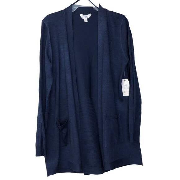 TIME AND TRU OPEN LONG CARDIGAN SWEATER SM NWT‎ - Picture 1 of 5